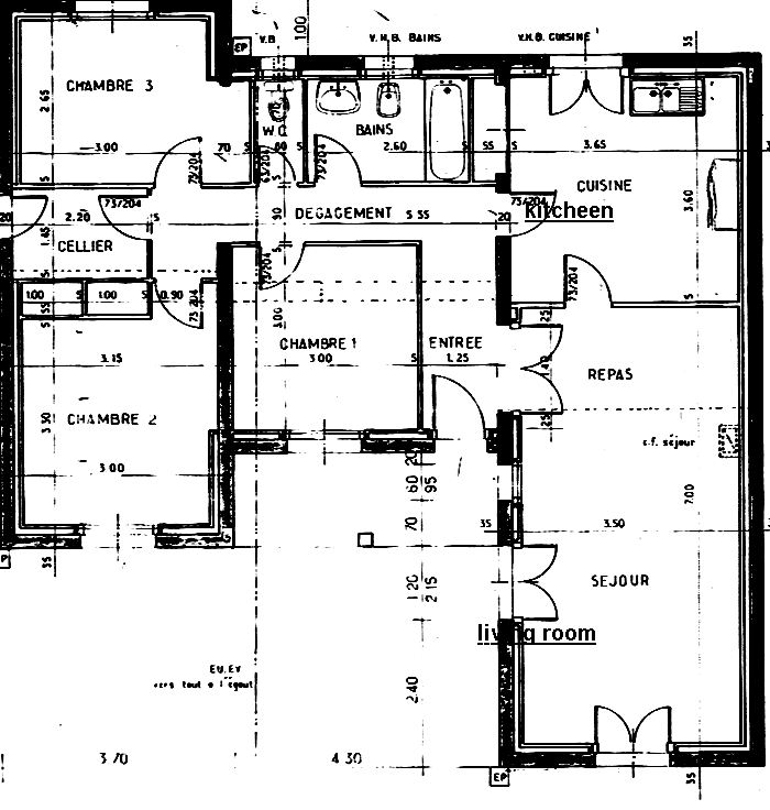 plan de la maison